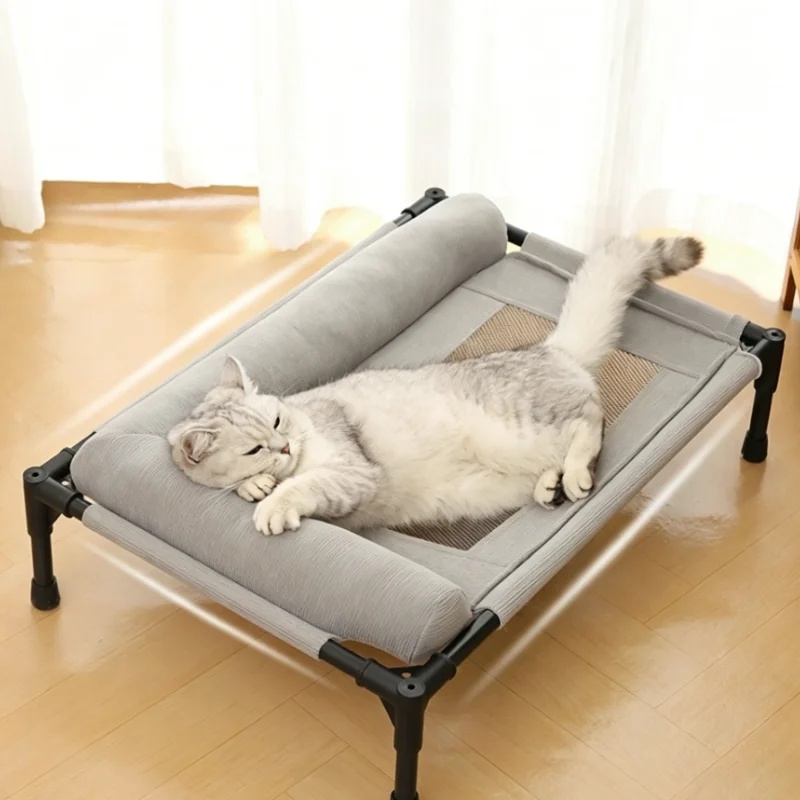 Outdoor Camping Dog Bed - Cooling Dog Cot Bed Breathable Mesh