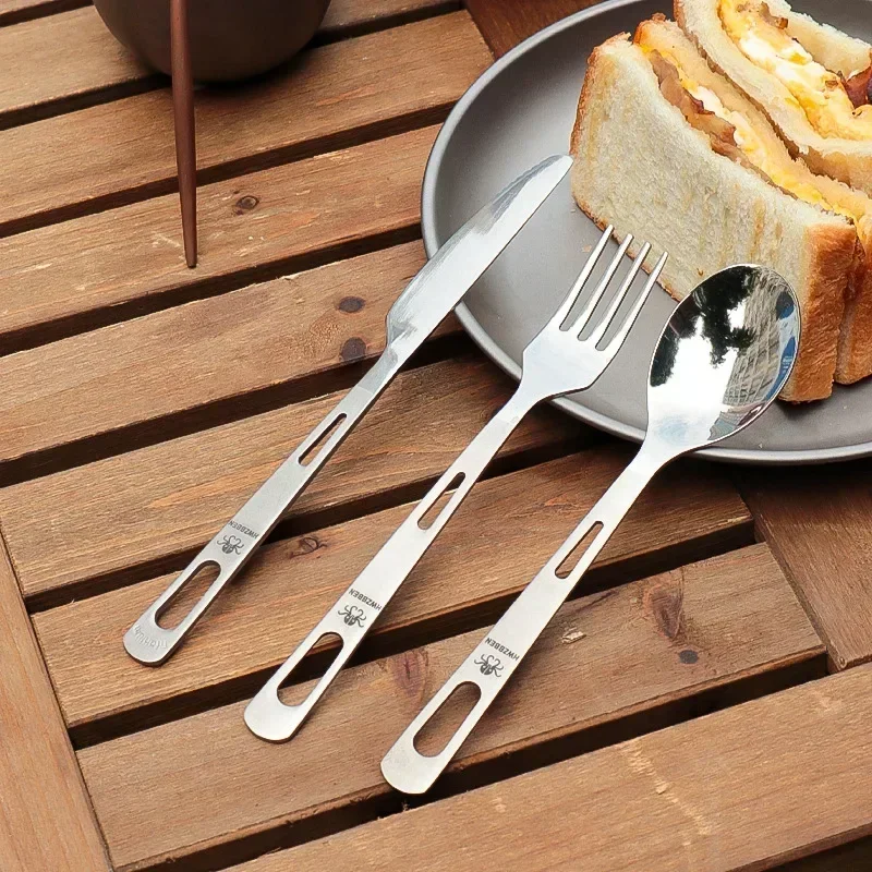 HWZBBEN Titanium Fork Spoon Kn - Outdoor Camping Dining Set 评论和价格