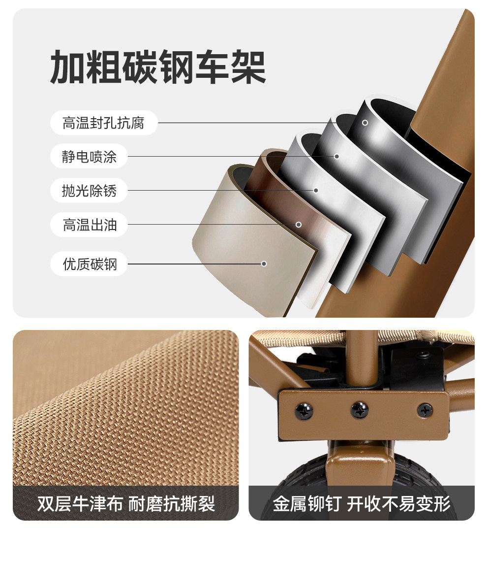Outdoor Camping Wagon Folding  - Outdoor Camping Trolley 评论和价格
