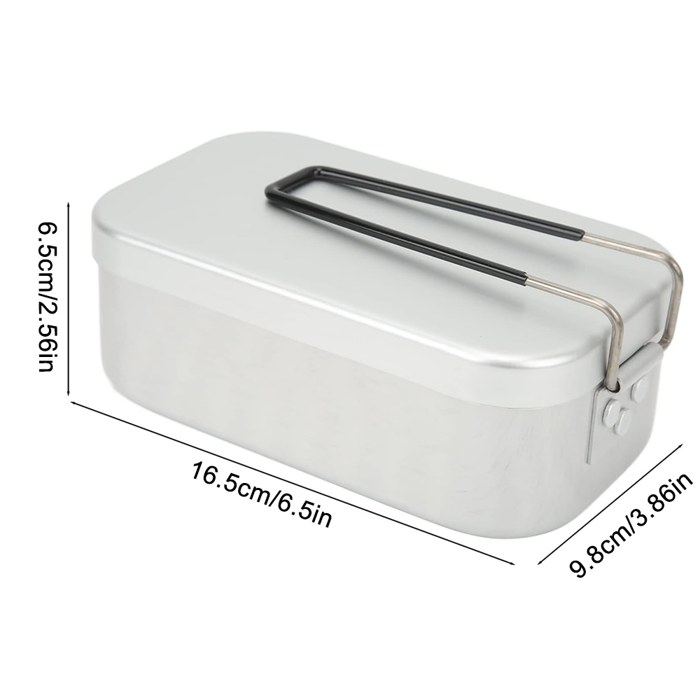 800ML Aluminum Lunch Boxes Out - Outdoor Camping Dining Set 评论和价格