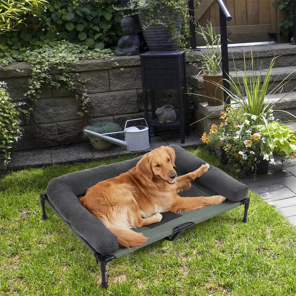 BINGOPAW Elevated Dog Bed Mesh - Outdoor Camping Dog Bed 评论和价格