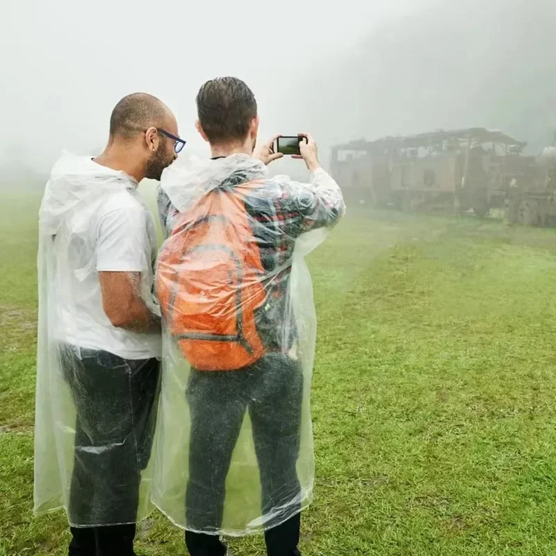 5/10PCS Compact Disposable Rai - Camping Rain Poncho 评论和价格