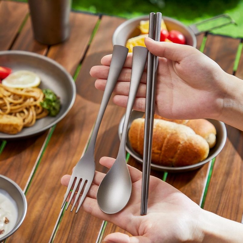 Ultra-Light Pure Titanium Outd - Outdoor Camping Dining Set 评论和价格
