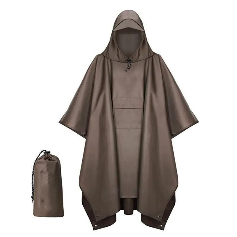 AEB0-Outdoor Raincoat Hooded S - Camping Rain Poncho 评论和价格