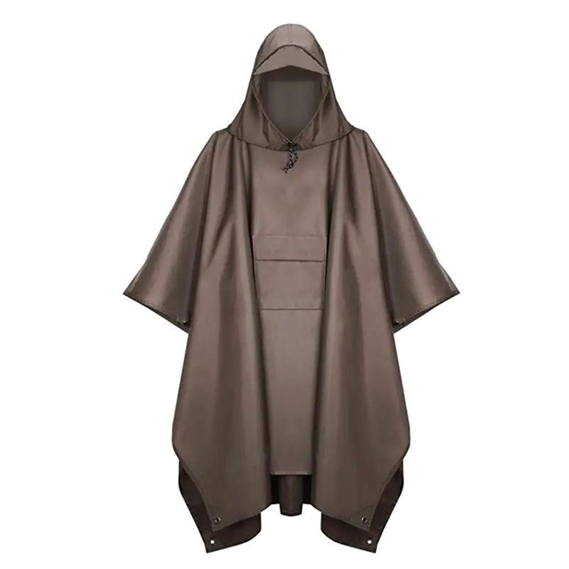 AEB0-Outdoor Raincoat Hooded S - Camping Rain Poncho 评论和价格